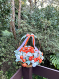 Orange & White Flower Basket